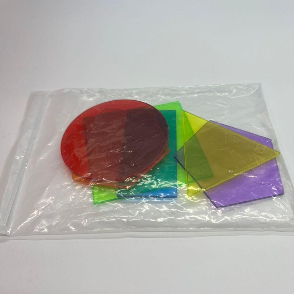 Прозрачные геометрические строительные блоки - развивающие игрушки Монтессори для практического обучения детей раннего возраста