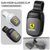 Alloy Car Glasses Clip Sun Visor Sunglasses Holder For Ferrari LaFerrari Daytona SP3 Spider SF90 F80 Eyeglass Mount Accessories KL9