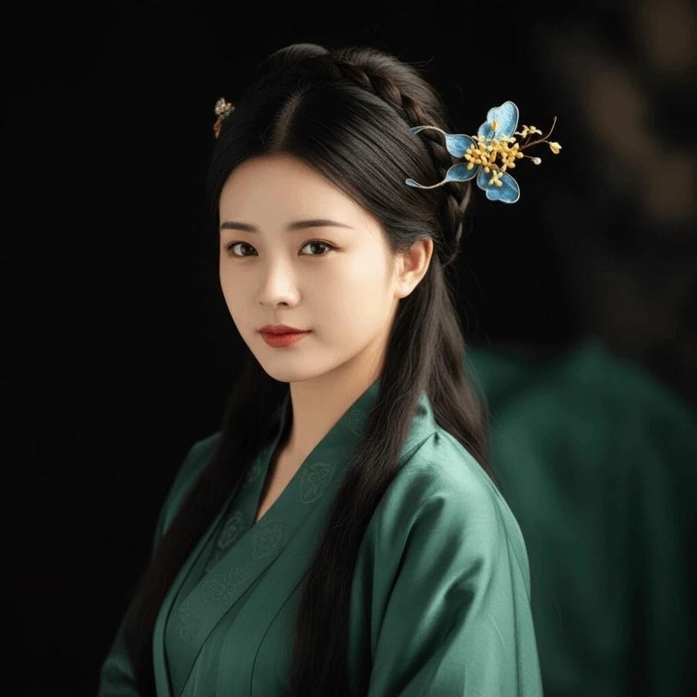 Beautiful Hanfu Butterfly Hair Fork Headwear Exquisite Fairy Side Clips Girls