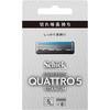 Quattro Quattro 5 Titanium Replacement Blades (8 Pieces) Made In Germany 5 Blades Silver