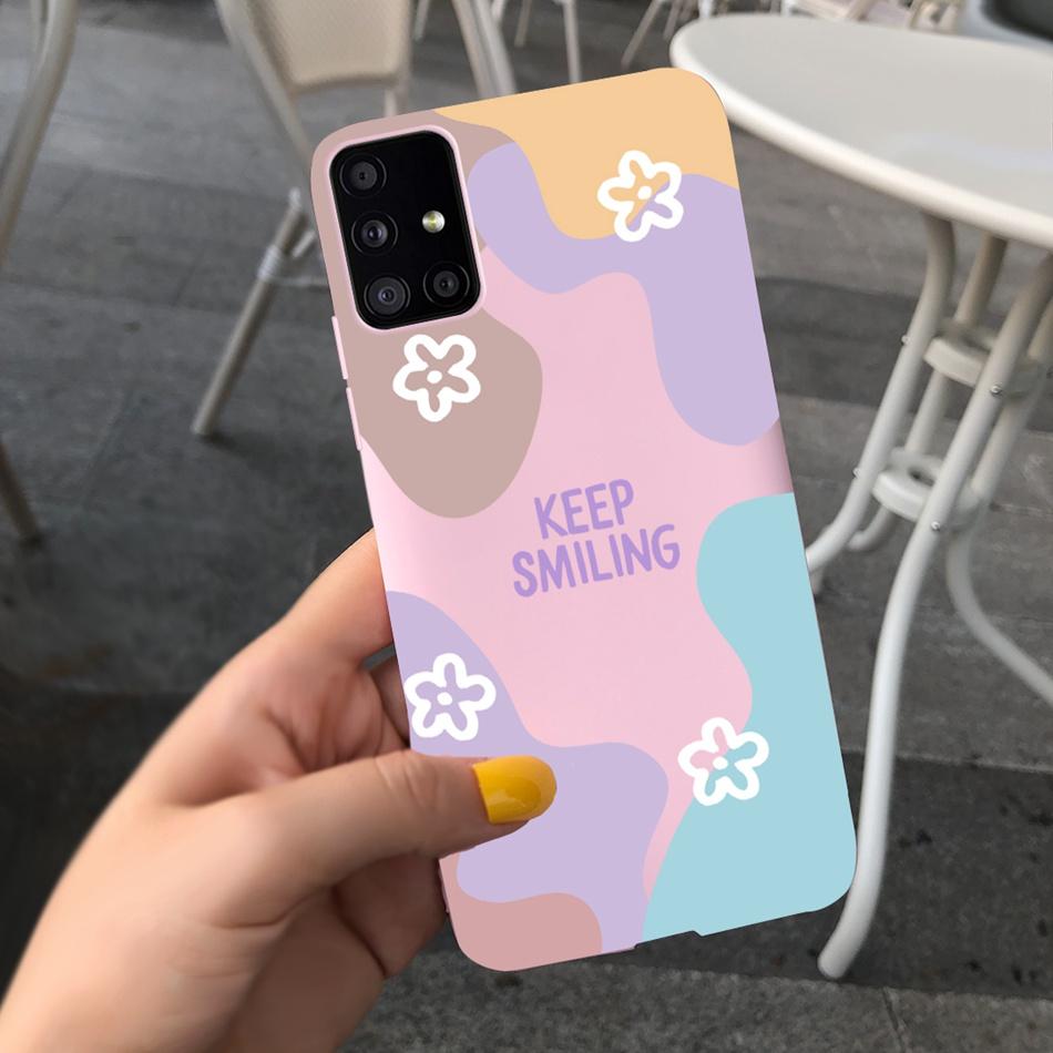 Милый Мультяшный Чехол Для Телефона Samsung Galaxy M51 M31 Конфетный Цвет Мягкий Силиконовый Задний Чехол Для Samsung M51 SM-M515F M31 Prime M315F