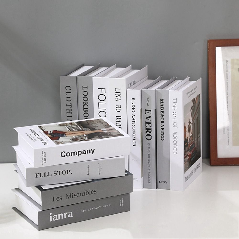 Creative Foldable Fake Book Modern Thicken Simulation English Book English Nordic Desktop Book Ornaments Photo Props
