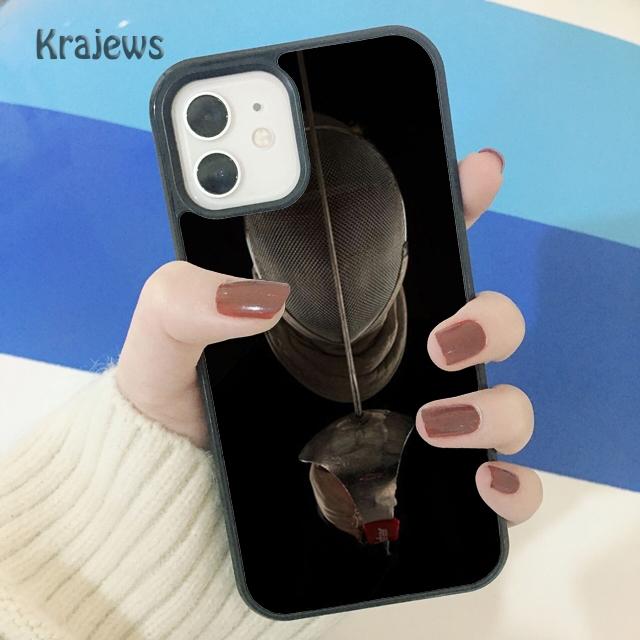 Krajews Fencing Sport Soft Phone Case Cover For IPhone 18 17 Air 16 15 14 plus 11 12 13 pro max coque Shell Fundas