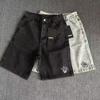 ZYLLO Новая Ретро Мода Y2K Харадзюку Хип-хоп Джинсовые Шорты Уличный Дизайн Мужские