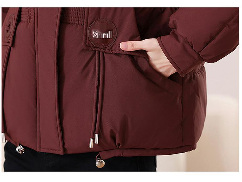 2025 Women's Short Cotton-Padded Jacket: New Korean Style, Fashionable Thick Bread Coat for Winter Outerwear.