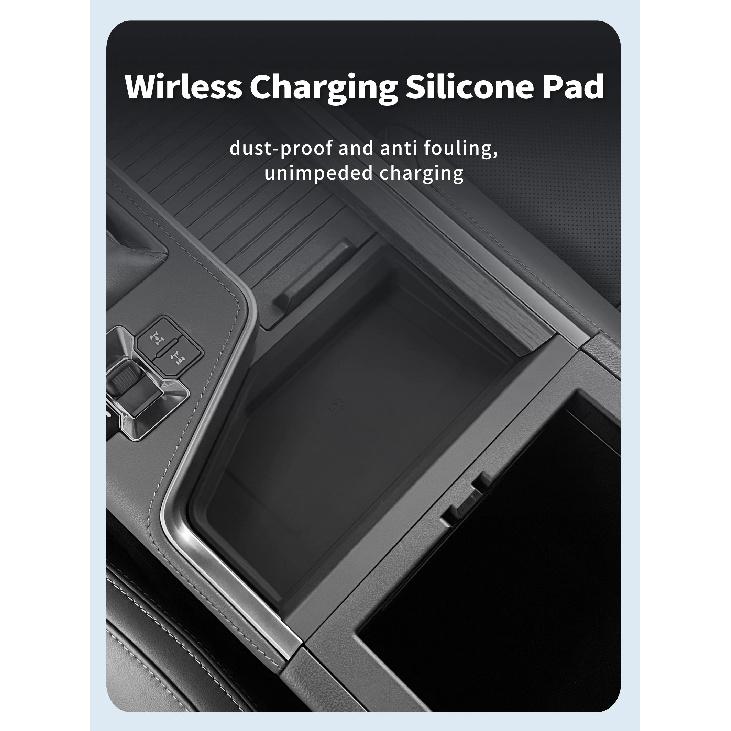 Anti-skid Pad for Lexus GX 550H 2024 2025 Car Phone Wireless Charging Pad Models Silicone Auto Accessories (Only The Mat)