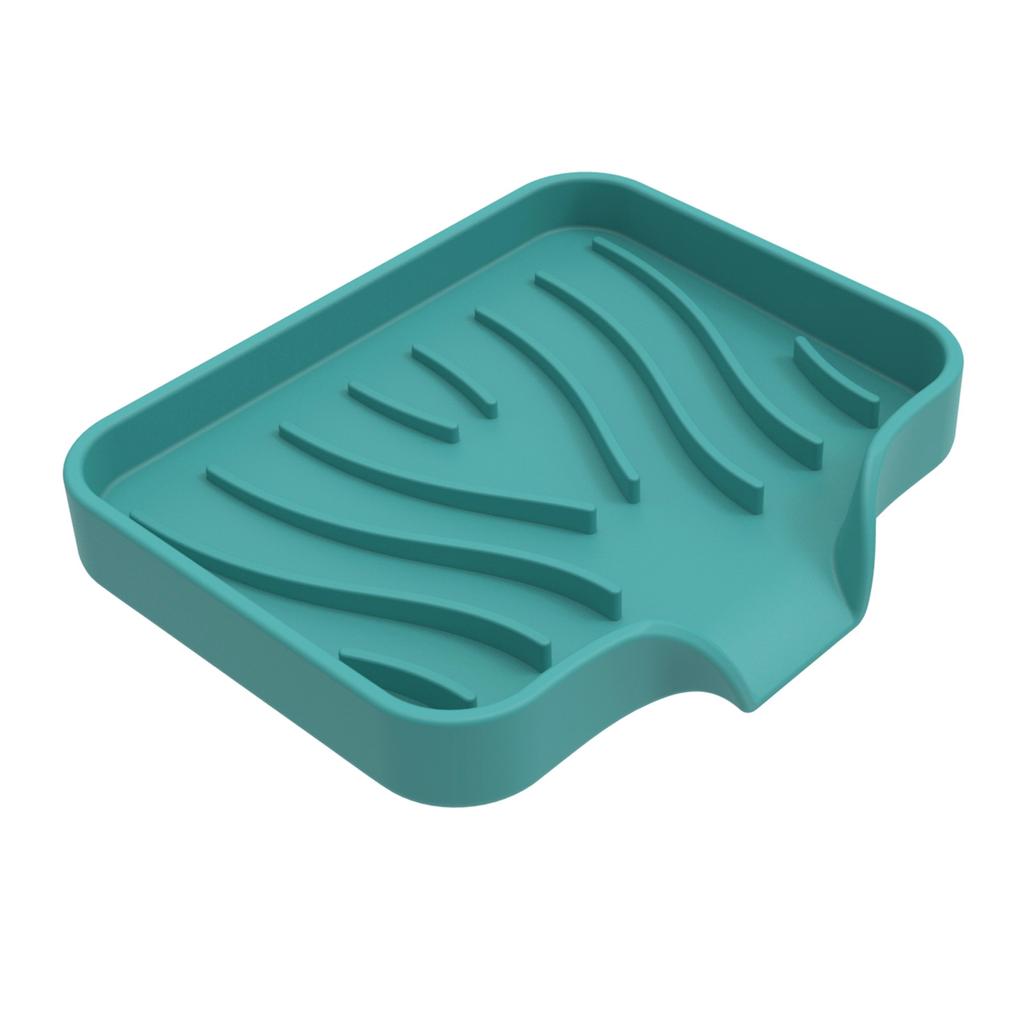 1 PC Silicone Bathroom Soap Dish Kitchen Sink Sponge Holder Rubber Soap Dish for Soap Shower Soap Dispenser Tray Sink