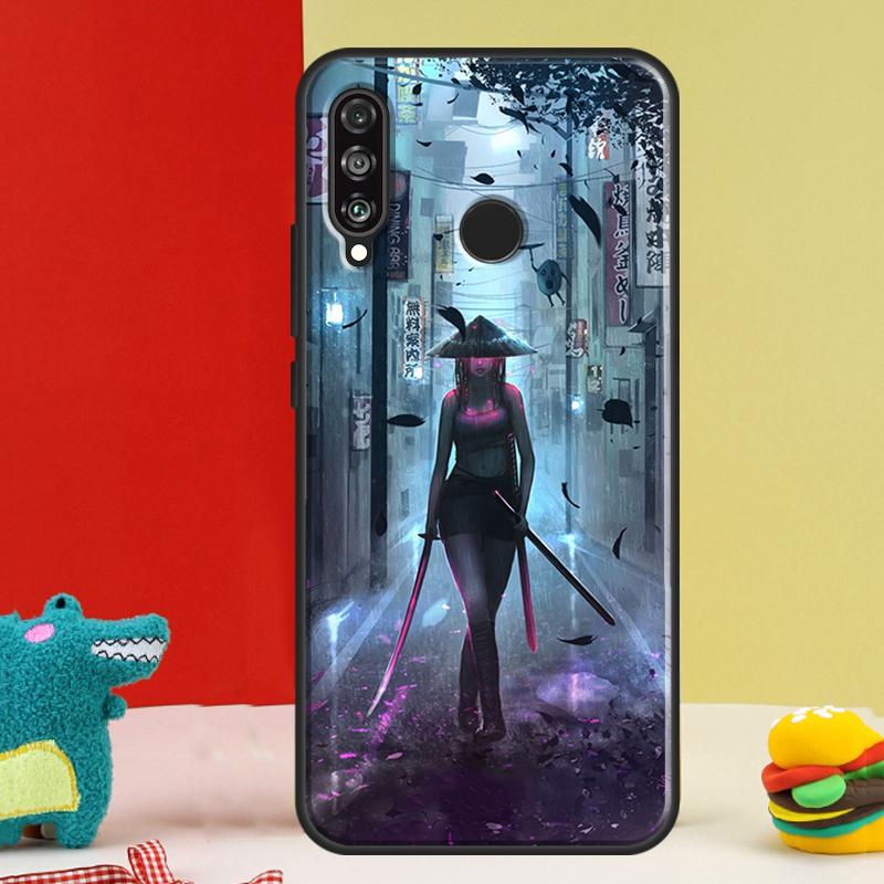 Аниме Девушка Самурай Для Huawei Nova 5T 9 10 SE 12i 12s 11i Y91 Y90 Y60 Y70 Y72 Y61 P60 P30 Pro P20 P40 Lite Чехол