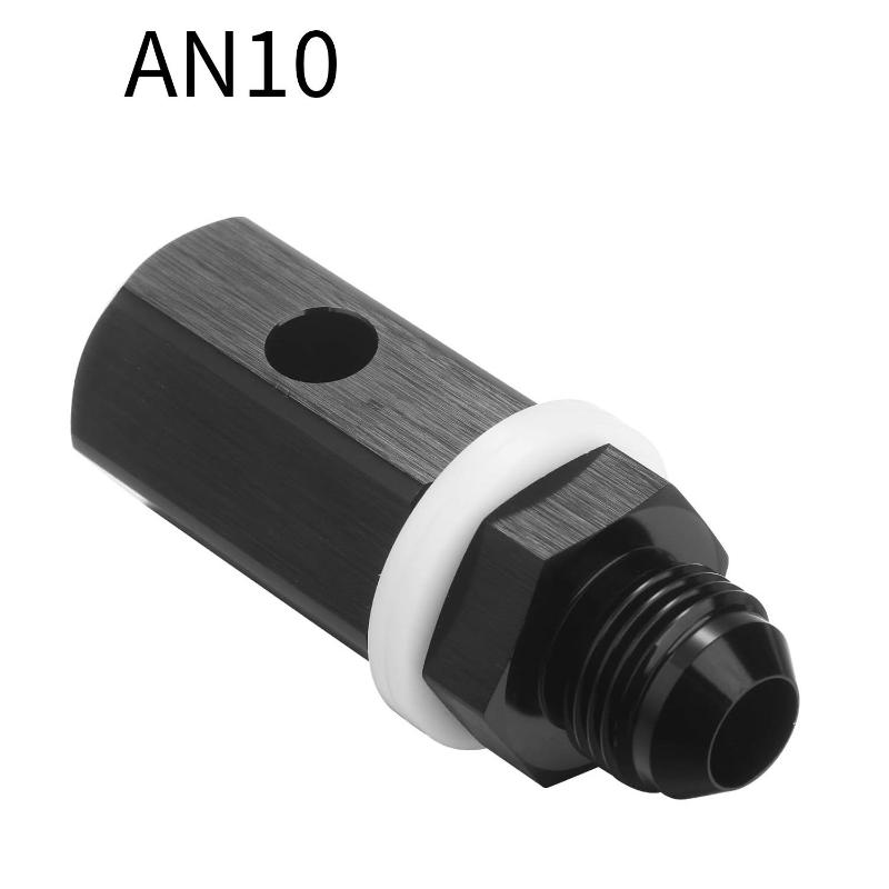 6An 8An 10An Male Fuel Cell Tank Rollover Vent Valve Aluminum Anodized Fuel Cell Vent Roll Over Valve Mounted Fitting Adapter