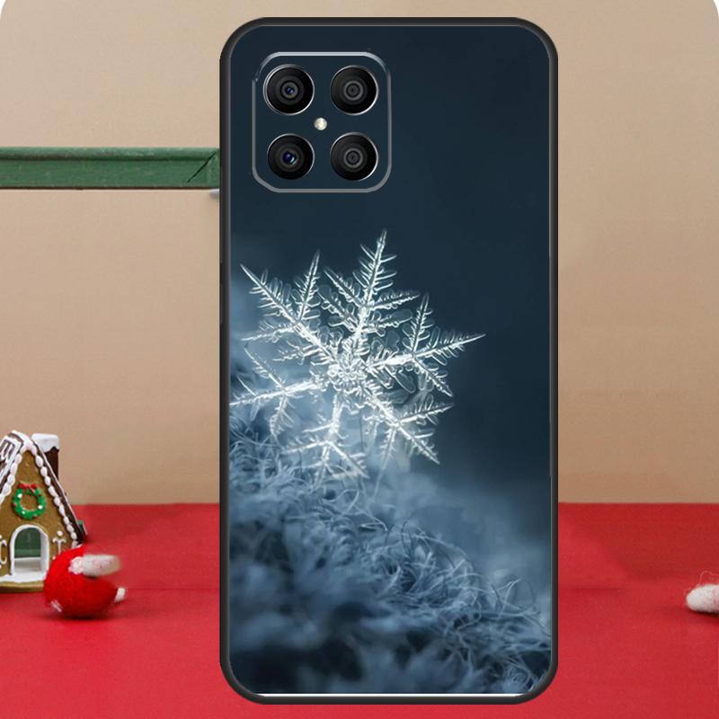 Чехол "Рождественские снежинки" для Honor Magic 6 7 8 Pro Honor 400 200 70 90 Lite X8c X8b X9a X9b X9c X9d Win RT Чехол