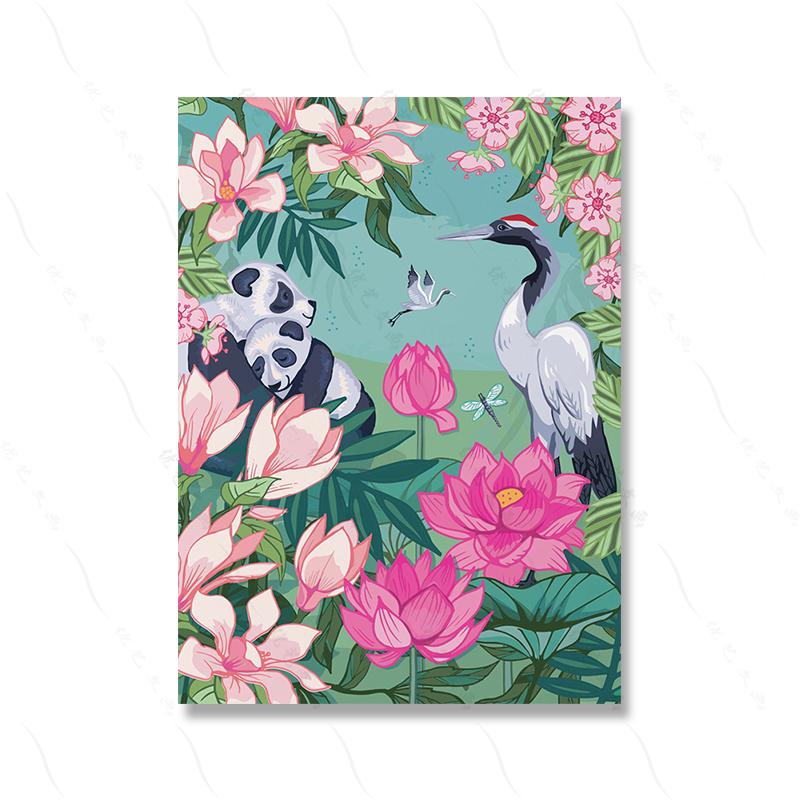 Настенные художественные принты, растения, животные, иллюстрированные экзотическими птицами, цветами, холст, картина для комнаты, домашний декор, тропический абстрактный пейзаж, фреска