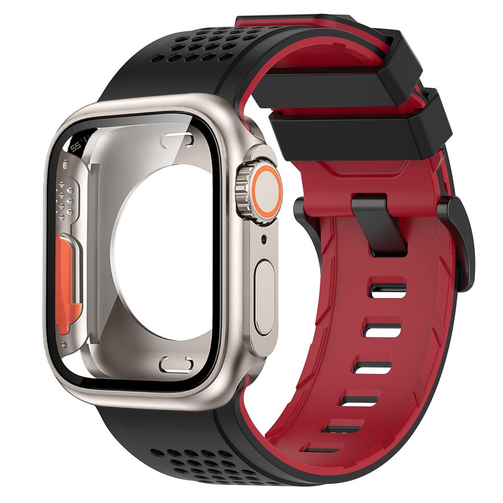 Silicone Band PC Case+Strap Screen Protective Cover for Watch 11 10 9 8 7 6 SE3 46mm 44mm 45mm Change To Ultra 3/2 49mm