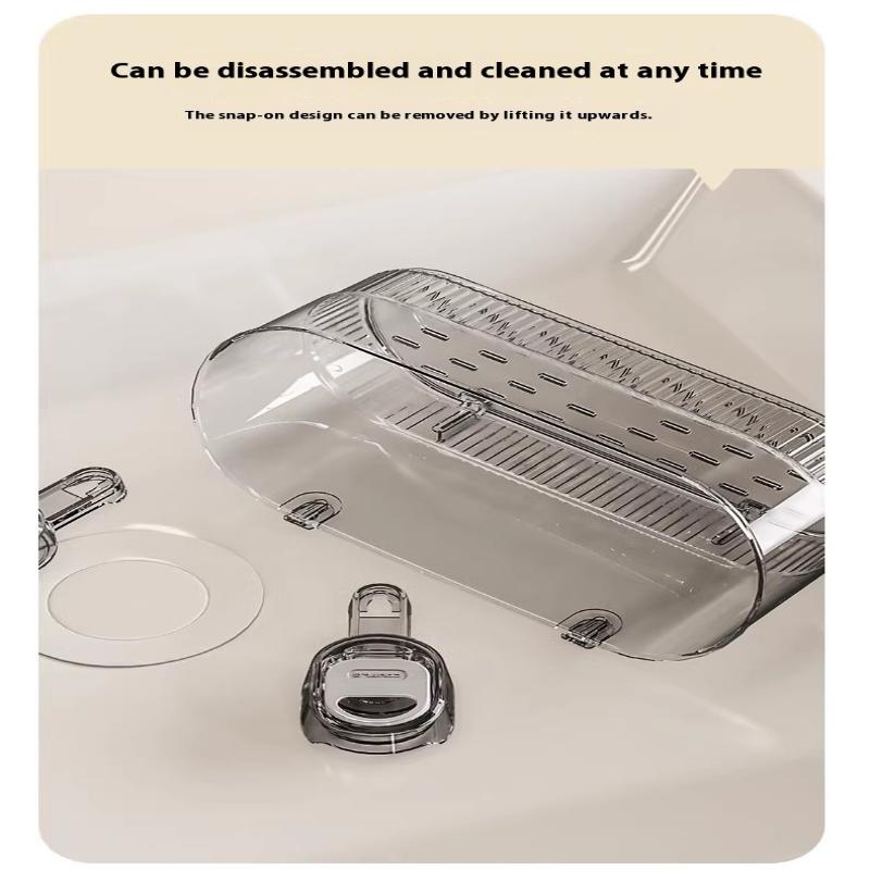 Стеллаж для хранения на присосках, прозрачный золотой, без перфорации, полка-сушилка для ванной комнаты, настенный органайзер