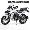 1/12 Ducati Mts Enduro Racing Motorcycles Simulation Alloy Motorcycle Model Shock Absorbers Collection Toy Car Kid Gift