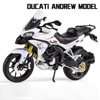 1/12 Ducati Mts Enduro Racing Мотоциклы Моделирование сплава Модель мотоцикла Коллекция амортизаторов Игрушечный автомобиль Подарок ребенку