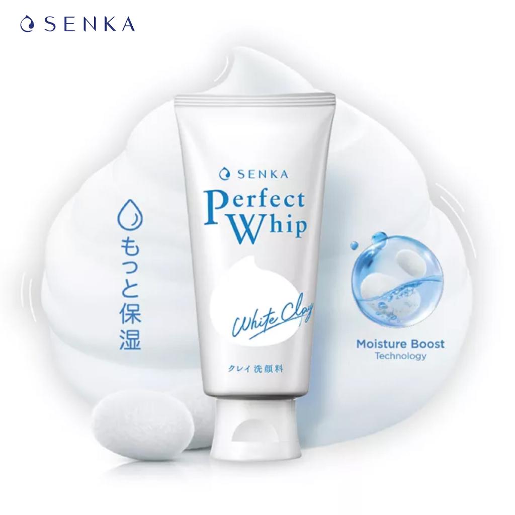Senka Очищающее средство для лица Perfect White Clay 120 г - Shiseido Japan