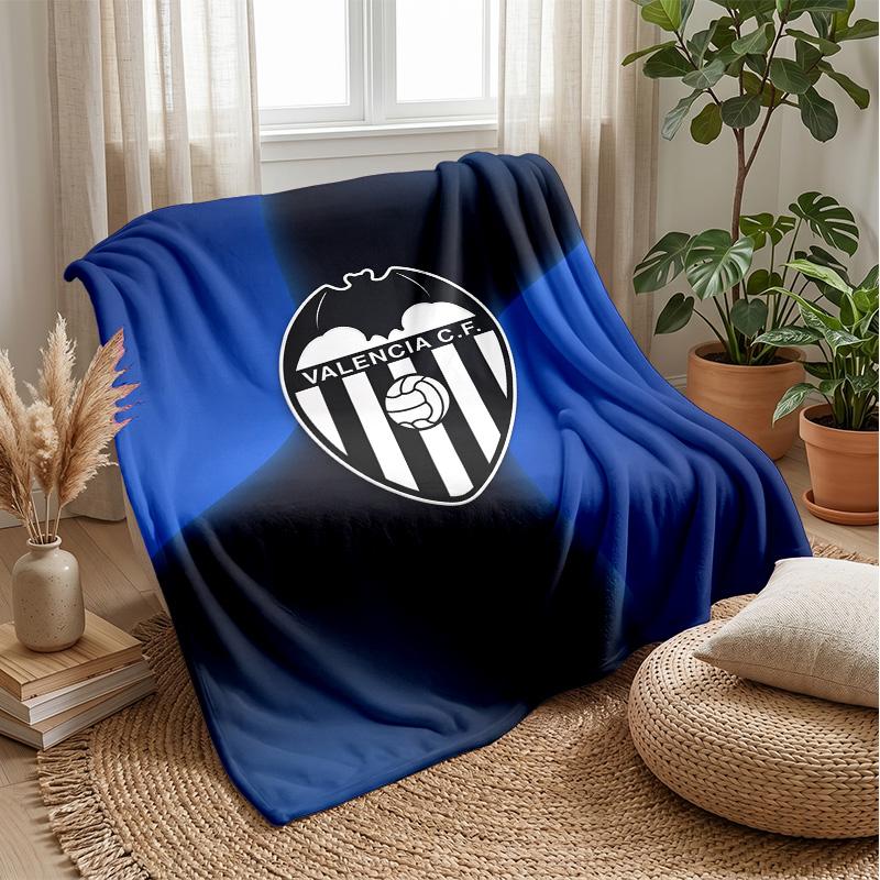Valencia FC Soft Flannel Fleece Blanket Lightweight Cozy Warm Throw Blanket For Sofa Bed Home Decor
