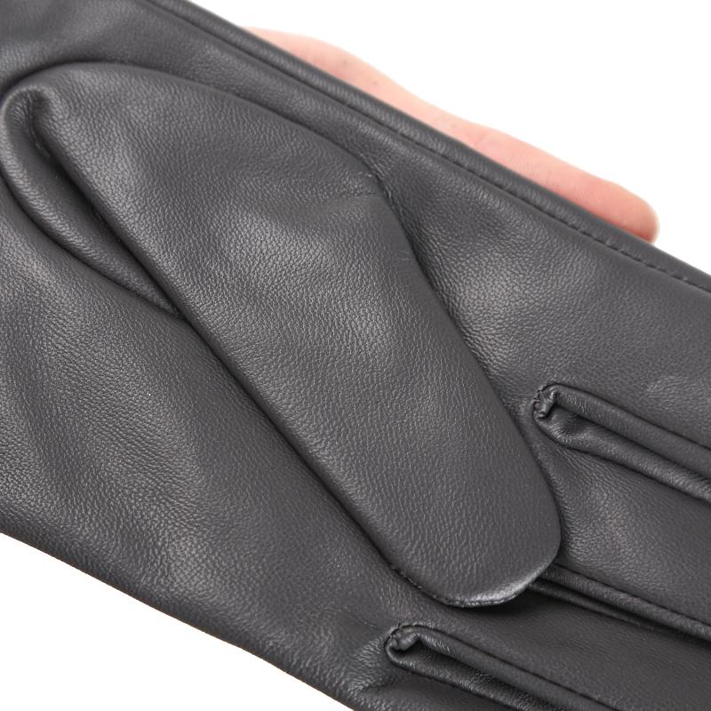 Короткие женские перчатки из овчины, зимние теплые тонкие модные перчатки с сенсорным экраном, мода 2001 г.