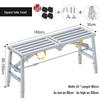 JINGGENG Folding Adjustable Work Platform Step Stool