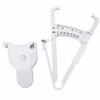 Skin Fat Caliper Press Type Clip Clear Scales High Accuracy Mm Inch Body Measure Tape White