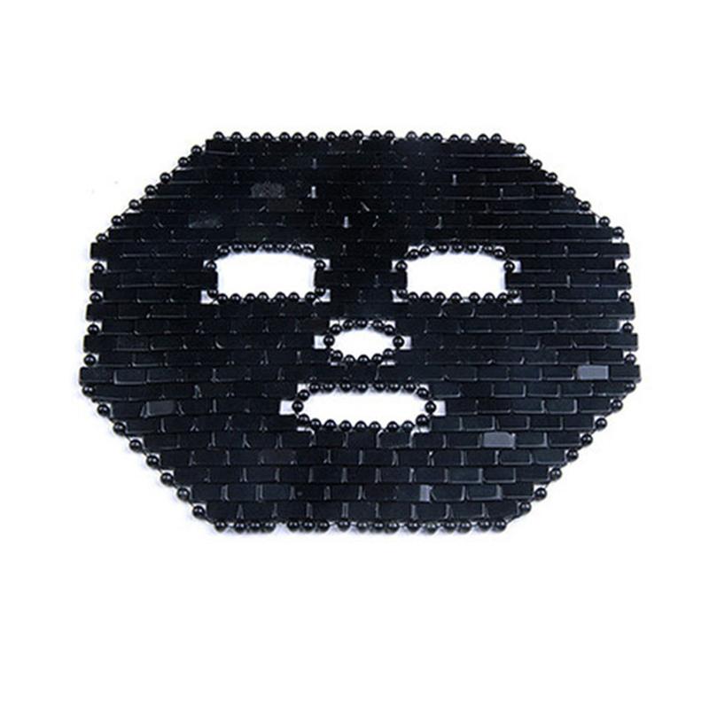 Natural Obsidian Colding Jade Mask Jade Sleep Face Mask Cold Therapy Facial Massager Anti Aging Relieve Fatigue Skin Care Tools