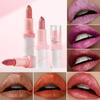 10 Colors of Metallic Pearlescent Lipstick, Glittering Lip Glaze, European and American Lip Gloss, Lasting Charm