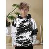Boys' Casual Hoodie, Cool Car Print - Long Sleeves, Perfect Choice for Spring and Autumn Seasons, Loose Fit
