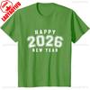 Товары для вечеринки в канун Нового года 2026 С Новым годом Мужская и женская футболка Празднование Нового года Вечеринка Унисекс Летние топы с коротким рукавом
