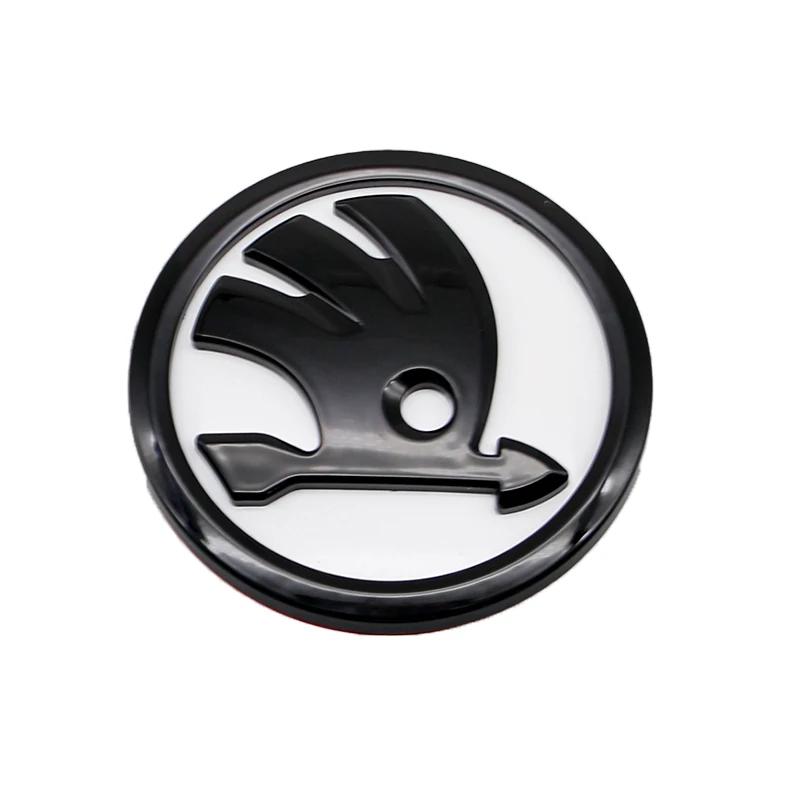 2026 Hot For SKODA 8cm 9cm 10cm Emblem Car Front Hood Badge Rear Trunk Sticker For Skoda S Skoda Kodiaq Fabia Kamiq Karoq Octavi hbkm45