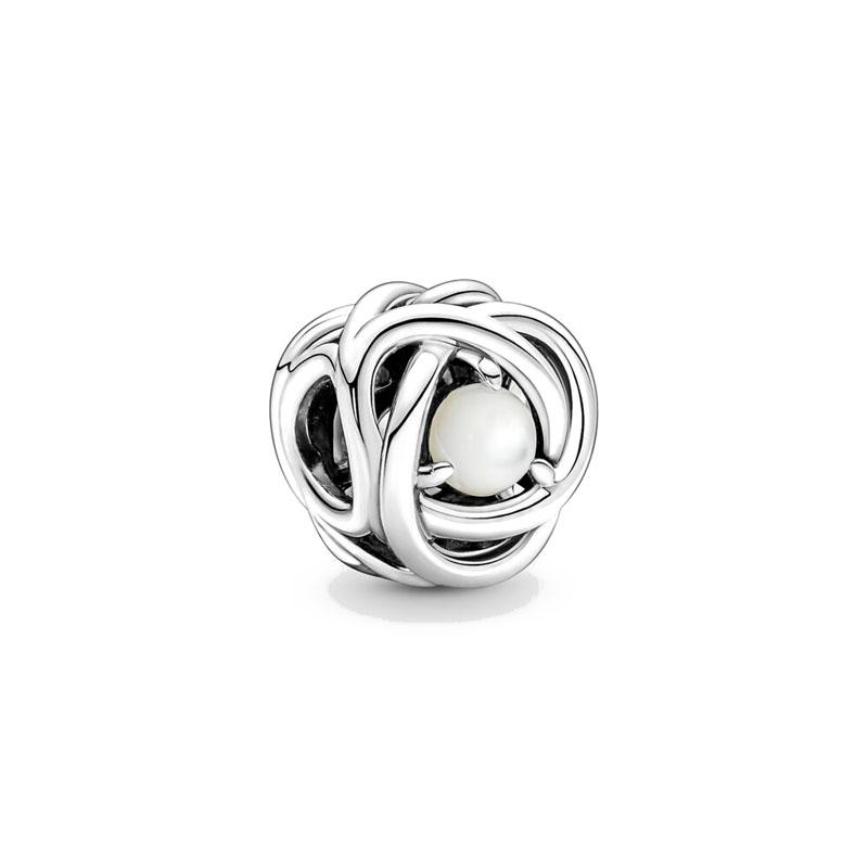 New 925 Silver Twelve Month Birthday Stone Pendant DIY Beads for European Bracelet Jewelry