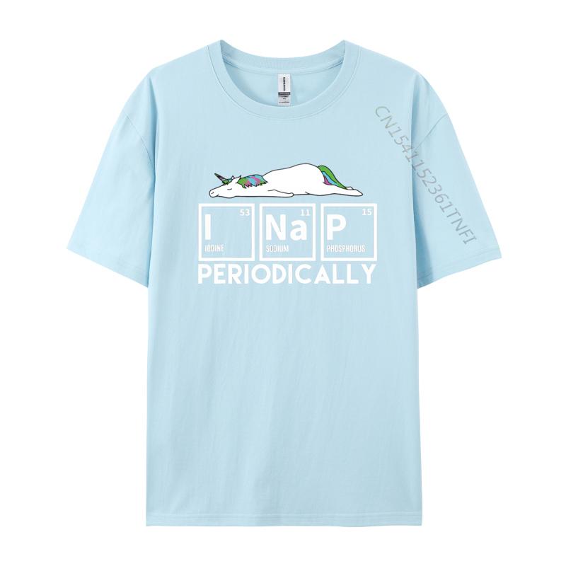 I Nap Periodically Funny Science Unicorn Tshirt Unisexs Cotton Fabric Great T Shirts Black Shirts Fashion Tees