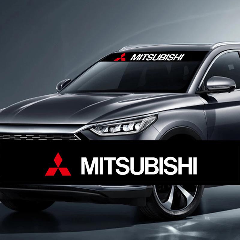 Car Front Rear Window Sticker Waterproof Sunshade Windshield Decal For Mitsubishi ralliart Lancer 9 10 ASX Outlander Pajero L200