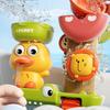Crocodie Rotating Water Wheel Toy Wall Suction Cup Baby Shower Toy Baby Spin Top Bath Toys  Bathtub