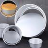 1Pc Making Cakes Round Small Pans Silver Pork Pie Dish DIY Mold Mini Cake Tins Aluminum Alloy
