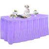 1PC Party Decor PE Table Skirt Disposable Table Cover Tablecloth Birthday Oilproof Rectangle