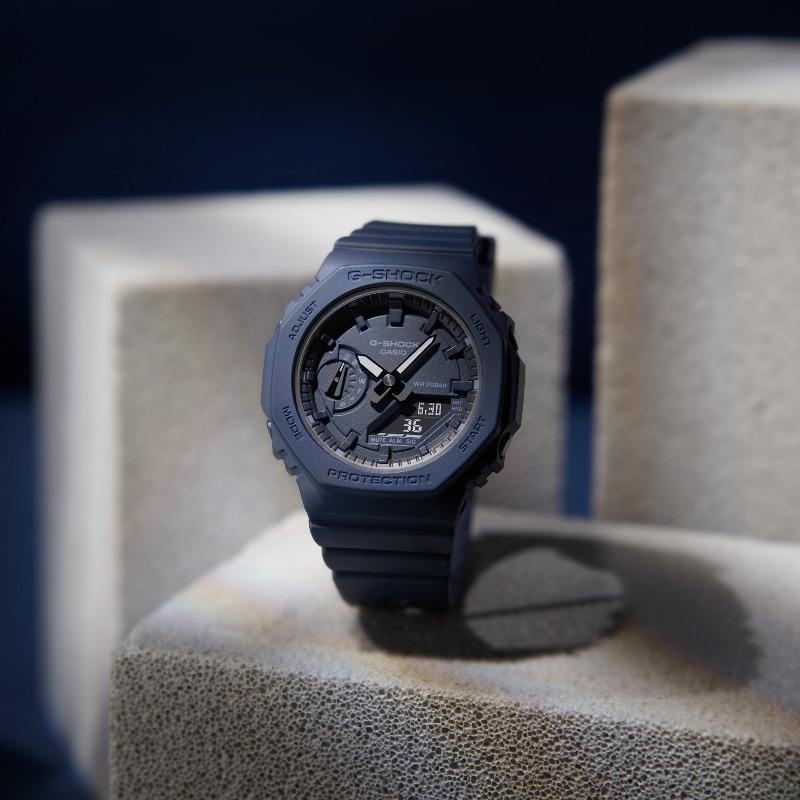 Casio Мужские кварцевые часы с аналоговым дисплеем, ударопрочные, водонепроницаемые 200 м, из смолы GMA-S2100BA-2A1