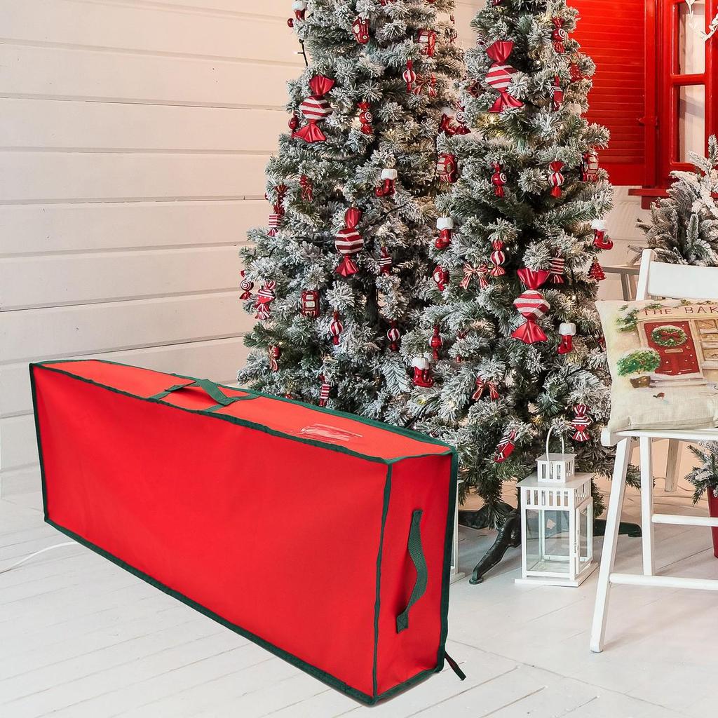 Трансграничная сумка для хранения рождественских украшений - Подкроватная сумка из ПЭ тканого картона для рулонной бумаги