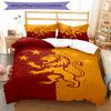 Galatasaray 3pcs Bedding Set Duvet Cover Closure Includes 1 Duvet Cover & 2 Pillowcases for All Seasons Bedroom Home Dorm Decor