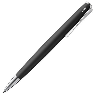 Шариковая ручка LAMY Studio Black Элегантный корпус из нержавеющей стали Клип-пропеллер Включает ширину линии LAMY M 16 - - - Стержень повышенной емкости, M, Черный,