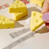 Симуляция Ластик в виде сыра Мягкий Школьные принадлежности Чистый Беспорядок Бесплатный Канцелярские товары Офис Студент Резиновый ластик Для детей Подарок