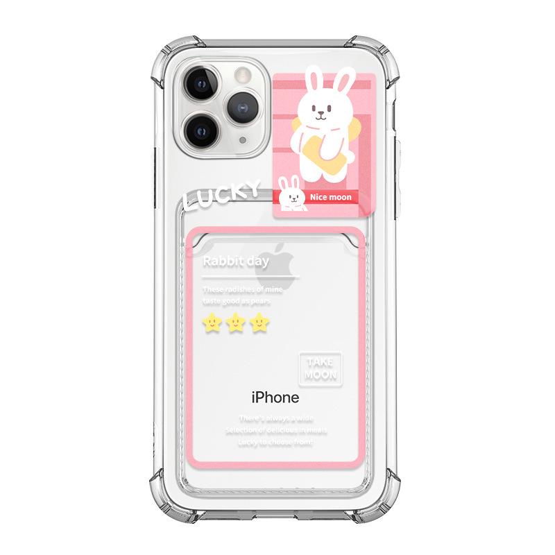 Zhitai Cartoon iPhone 16 Case with Card Slot - Fits iPhone 15 Pro, 14, 13, and 8