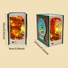 DIY Christmas Book Booknook Kits Mini House Making Diorama Decor Miniature Building