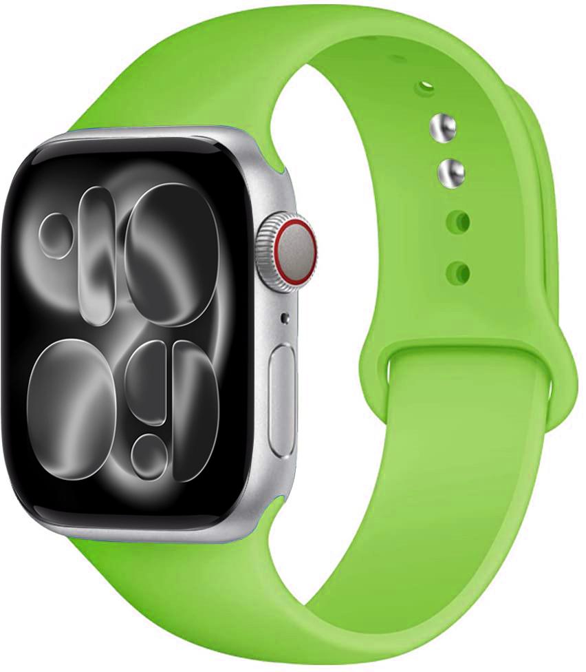 Силиконовый ремешок Для Apple Watch 11 band 44mm 40mm 49mm 45mm 41mm 38 46mm 42mm correa bracelet iWatch series 9 8 7 6 SE ultra 2 3