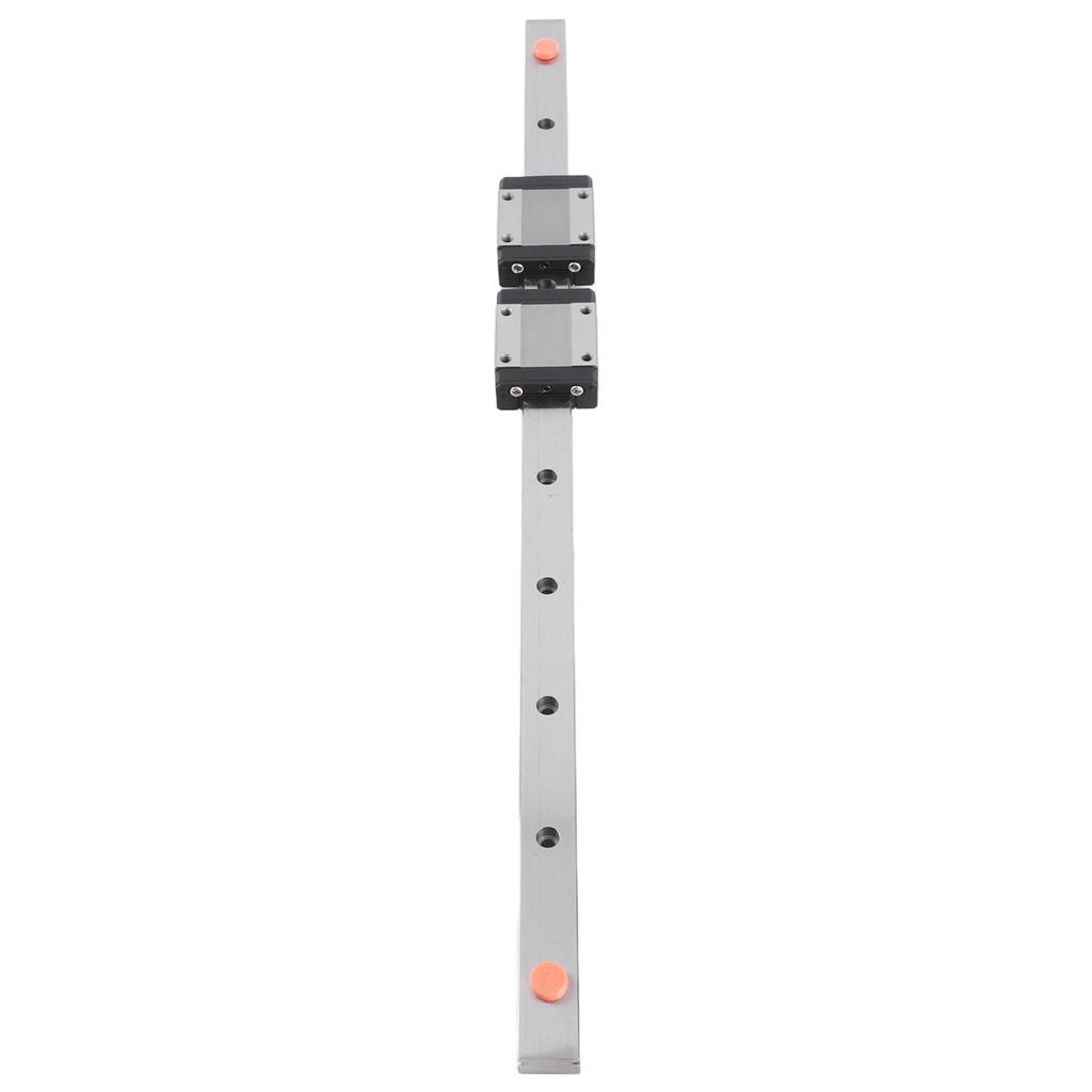 1pc 400mm 15.7in Steel High Precision Miniature Linear Sliding Rail Guide with 2 Block