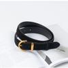 Trendy Pin Buckle Waistband Casual Business Waist Strap Women Suede Leather Belt
