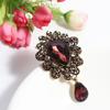 Elegant Dress Big Water Drop For Women Rhinestones Corsage Brooch Pins Jewelry Fashion Accessories