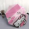 1pc Hello Kitty umbrella automatic open/close, 8-Rib Durable Frame, Compact Folding Design, Ideal Birthday/Holiday Gift  1134A