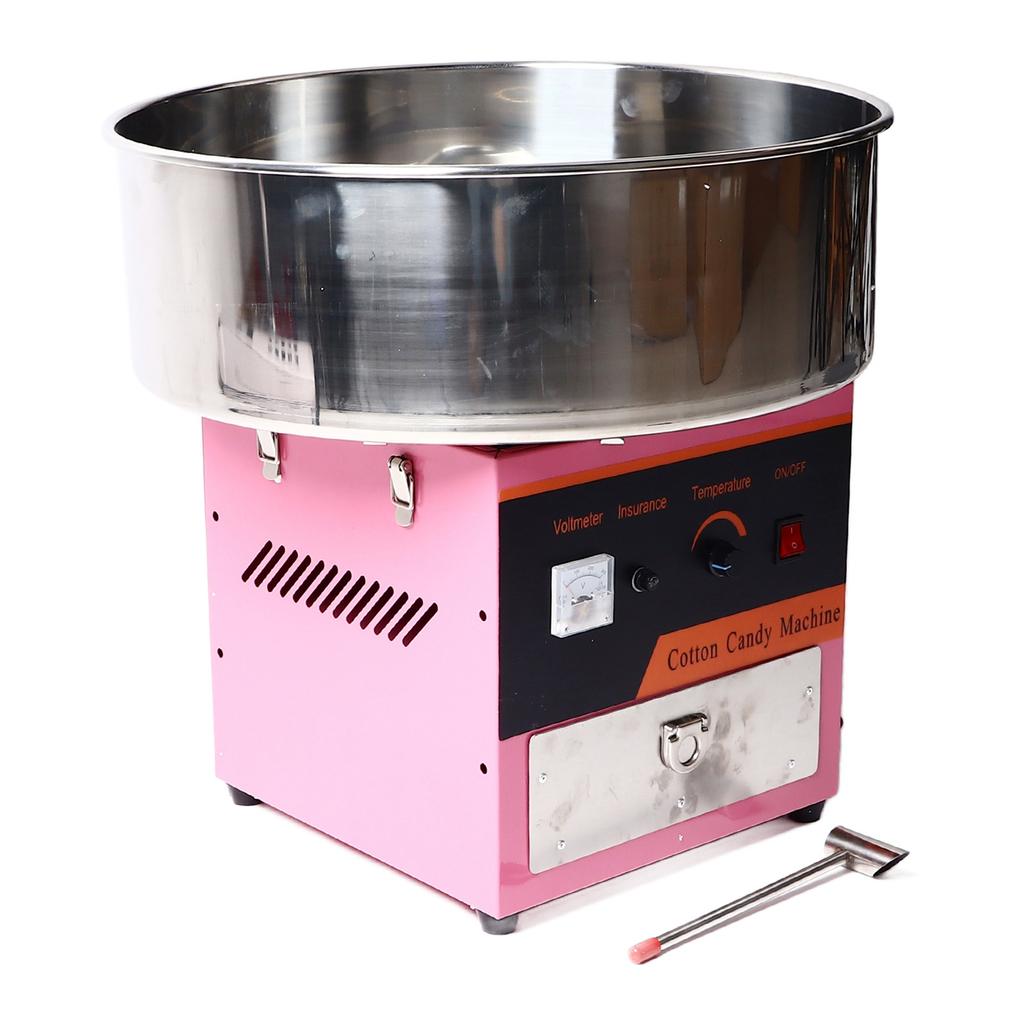 Электрическая машина для производства сахарной ваты, автоматическая коммерческая машина для производства сахарной ваты с чашей из нержавеющей стали