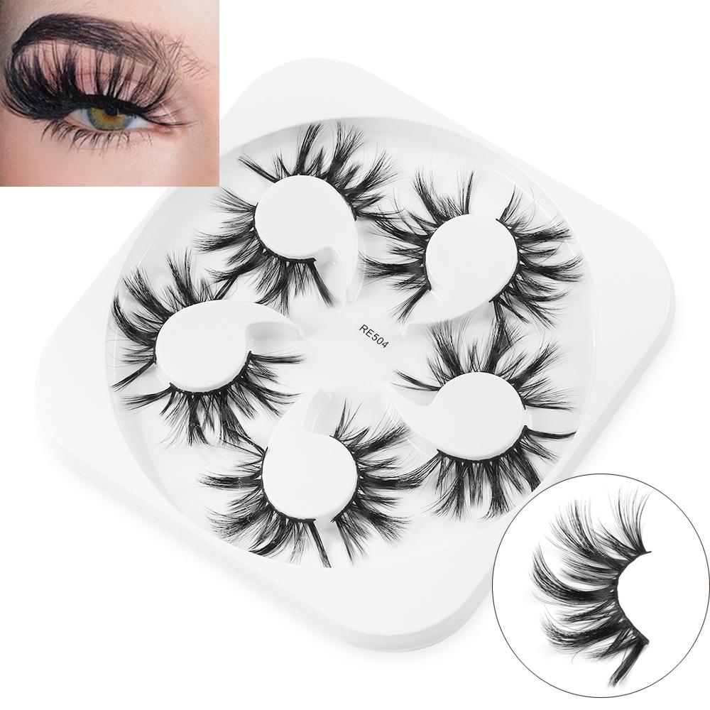 Cruelty-free Wispies Fluffies 3D Faux Mink Lash Thick Long False Eyelashes Eyelashes Extension