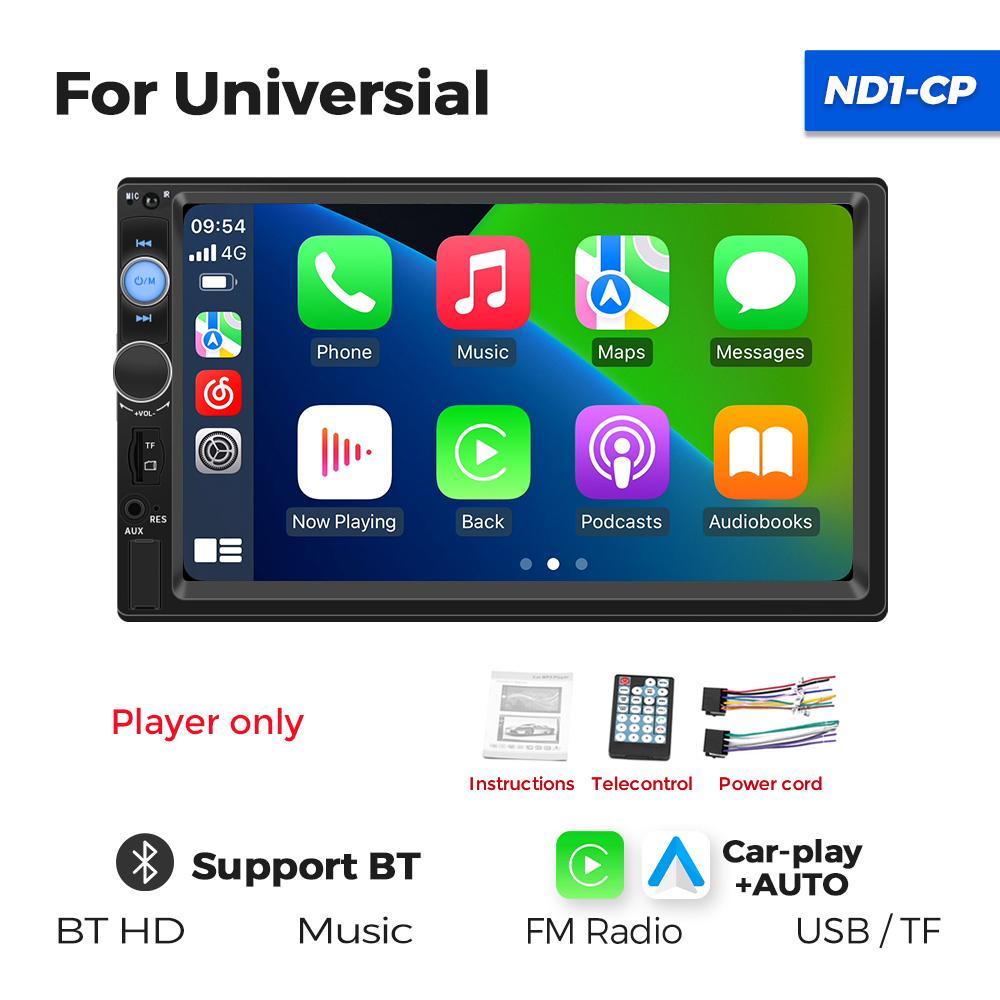 НОВЫЙ 2 din автомобильный радиоприемник с Carplay Android Auto для универсального автомобильного MP5-плеера Авторадио Мультимедийный проигрыватель 2DIN Авто аудио FM BT SWC